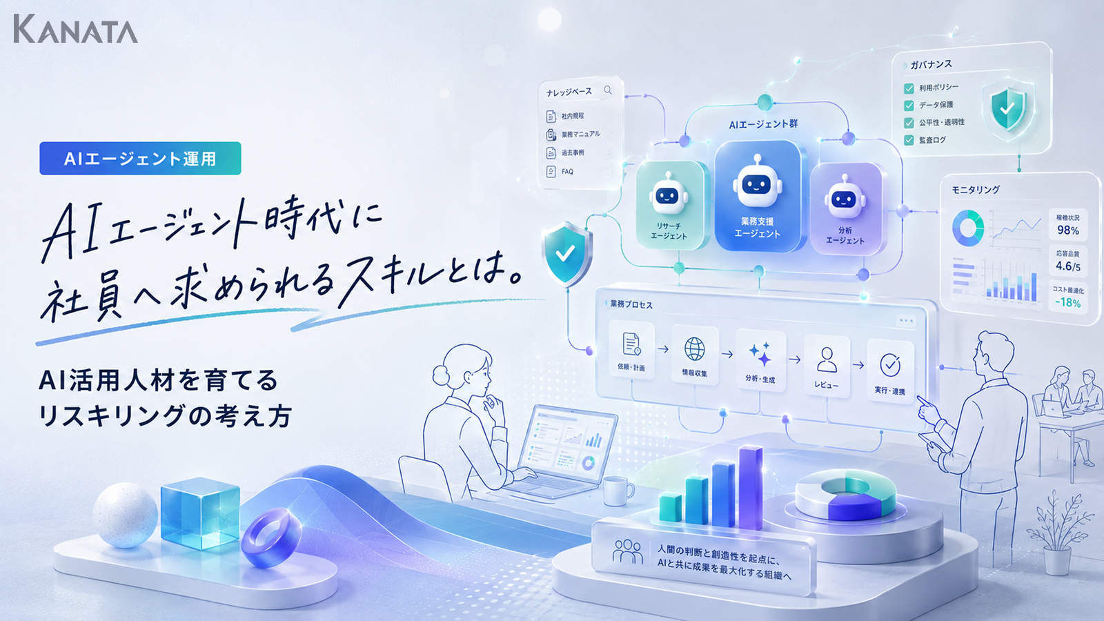 AIエージェント時代に求められるスキルとは？AI活用人材を育てるリスキリングの考え方