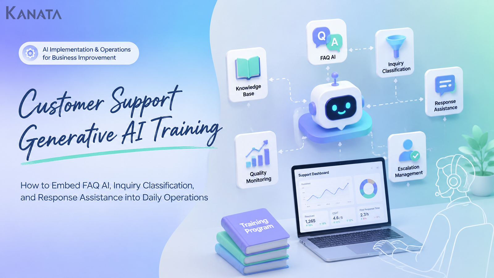 Generative AI for Customer Support Training: FAQ AI, Enquiry Classification and Front-Line Answer Support