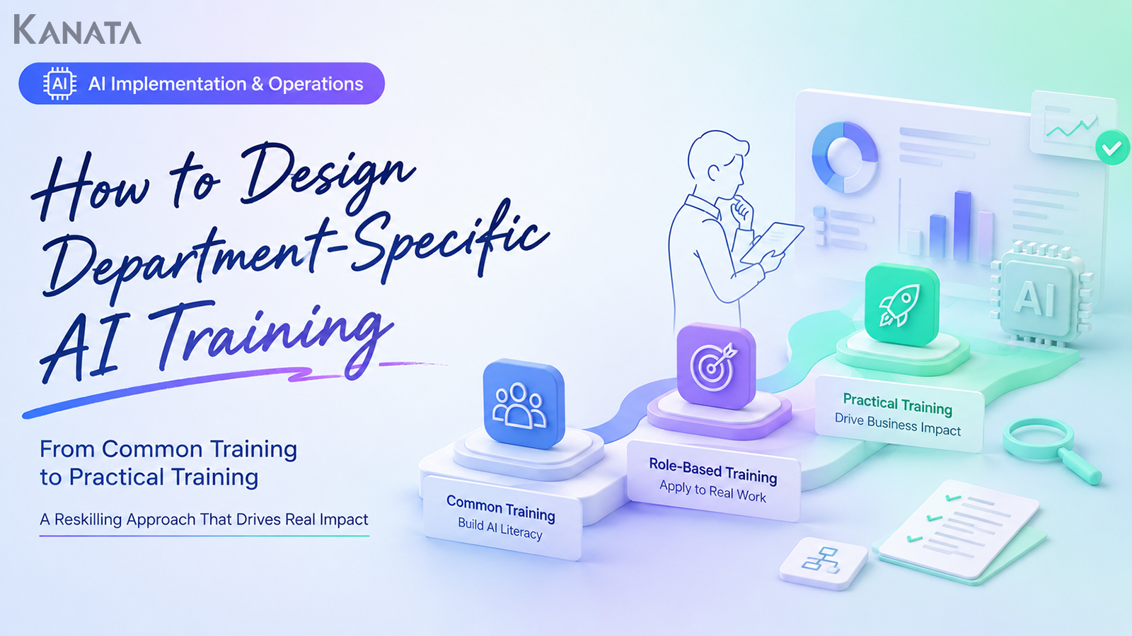 How to Design Department-by-Department AI Training: A Reskilling Approach for Moving From Common Training to Practical Training
