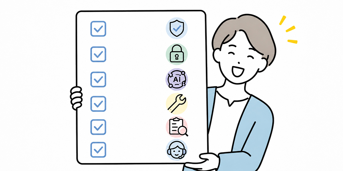 生成AI活用ガイドラインに必ず入れるべき項目 - そのまま使える生成AIガイドライン項目チェックリストの挿絵