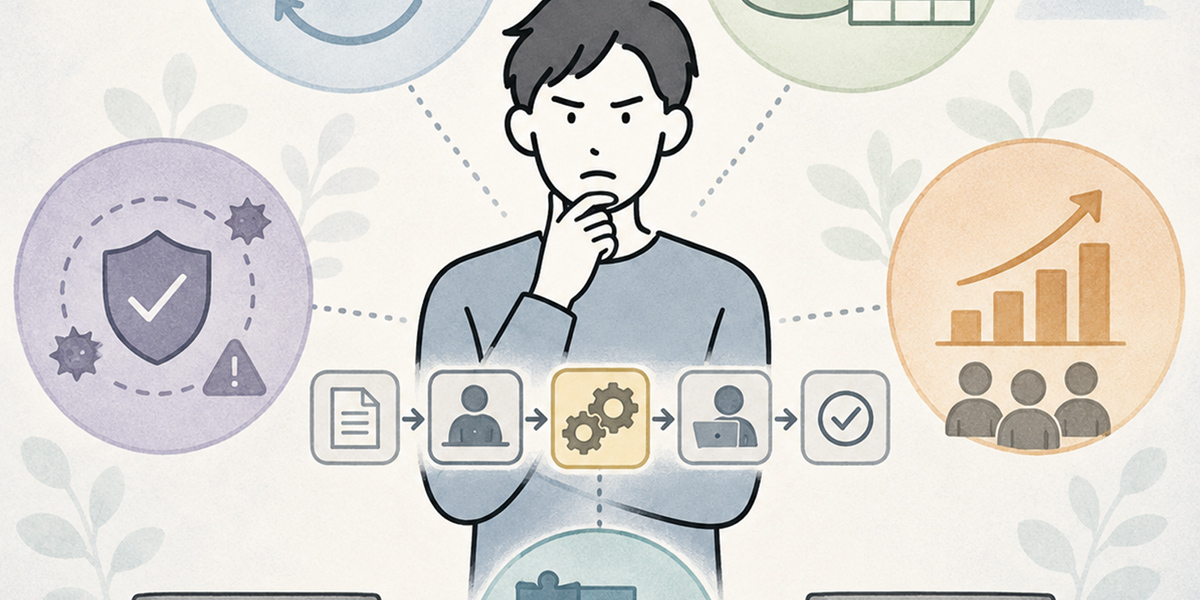AI導入前に行うべき業務棚卸しの進め方 - AI化候補を見極める評価軸の挿絵