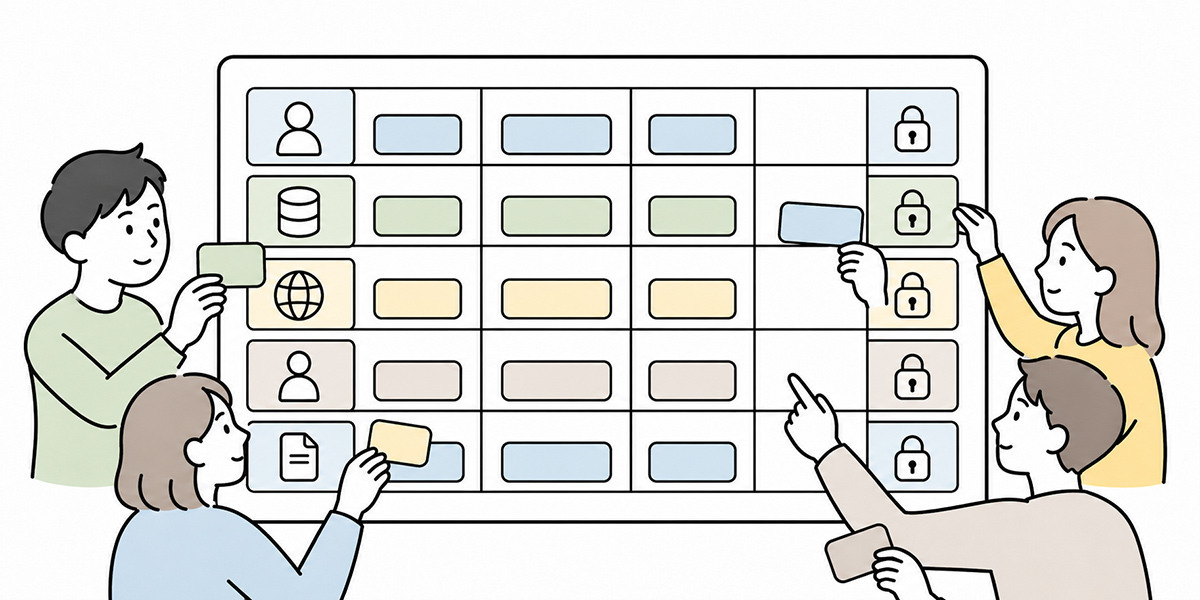 The basic fields for a permission-design table