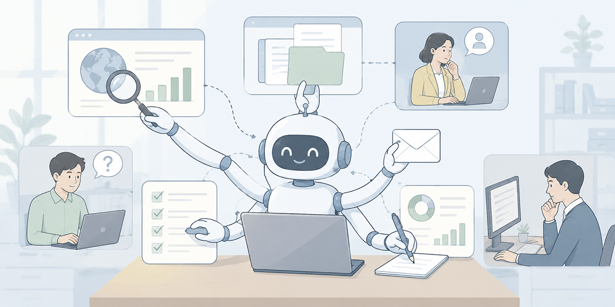 業務実行AIエージェントが担える業務例