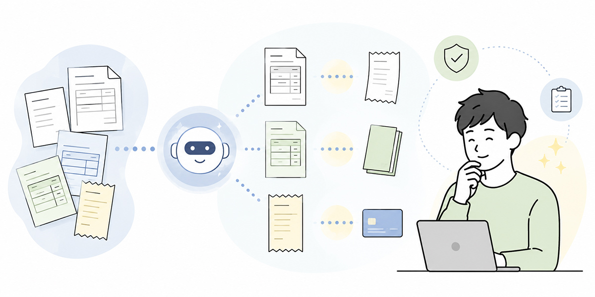 Streamlining evidence matching with an invoice-automation AI
