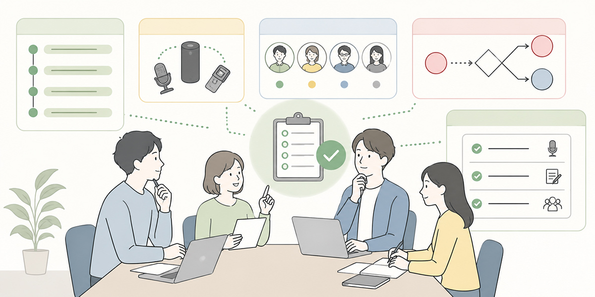 A practical workflow for producing meeting minutes with AI - illustration for what to settle before the meeting