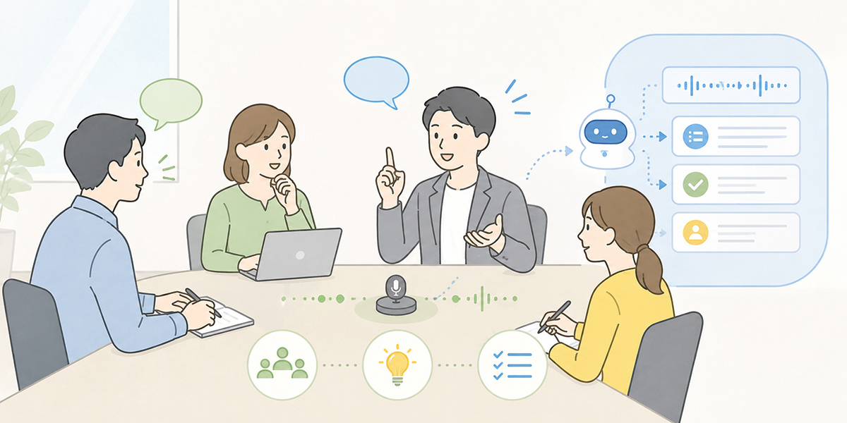 A practical workflow for producing meeting minutes with AI - illustration for how to run the meeting itself