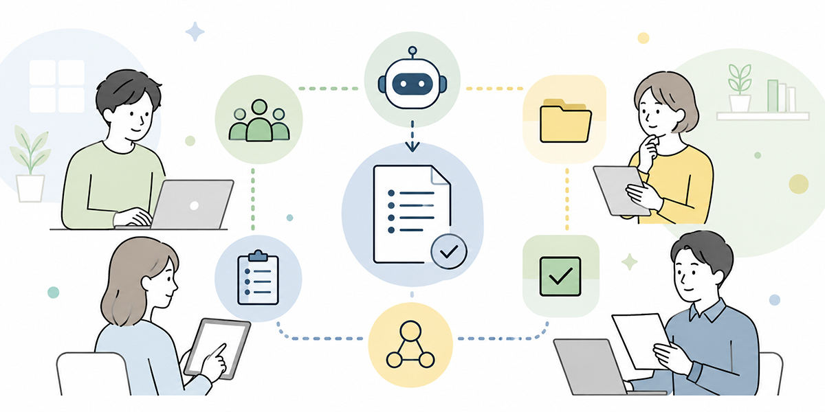A practical workflow for producing meeting minutes with AI - illustration for tips for making AI minute-taking a team habit